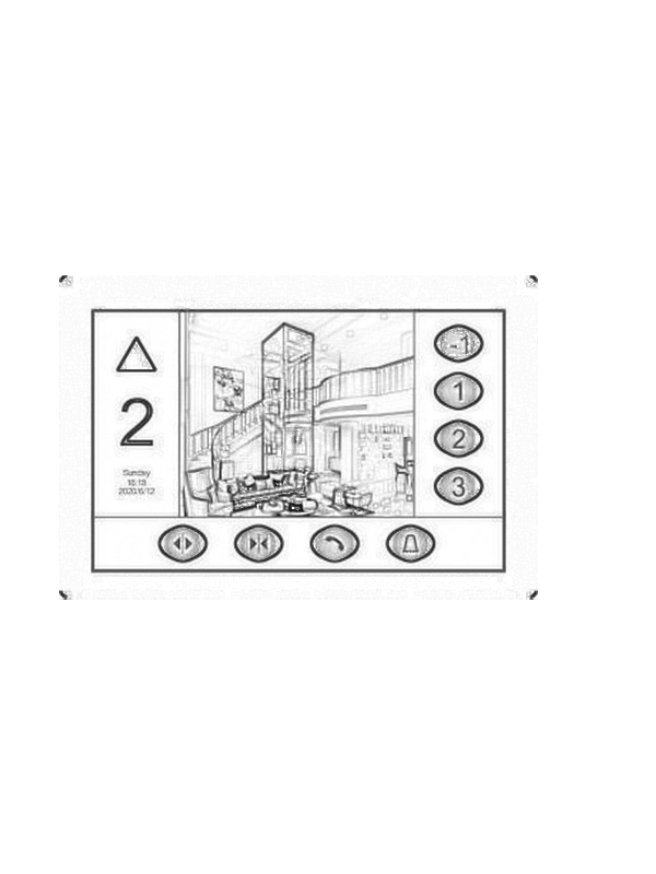 Stile di selezione del pavimento touch screen HM-C10