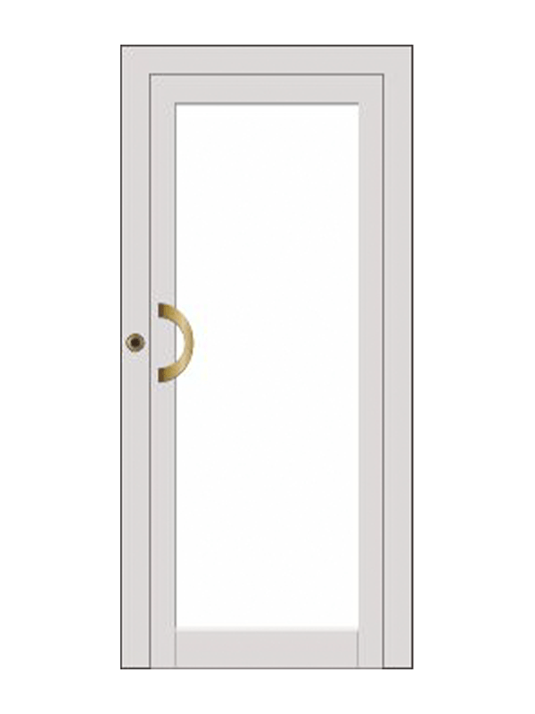 Porta di piano ad azionamento manuale dell'ascensore per passeggeri
